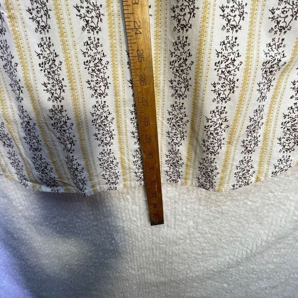 Prana Multicolor Collared Striped Floral Short Sleeve Button Up Shirt Size XL - Picture 8 of 8